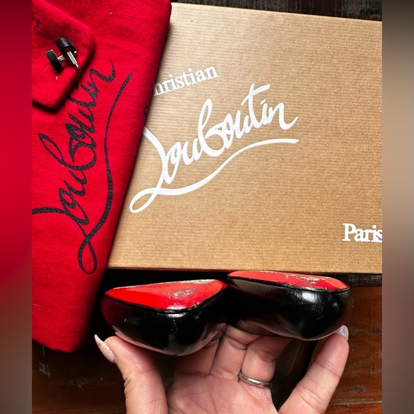 Pre-owned - CHRISTIAN LOUBOUTIN DECOLLETE 868 BLACK PATENT CALF LEATHER - Picture 5 of 10